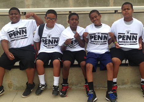 Attendees of the 2014 Donald Penn Football Camp